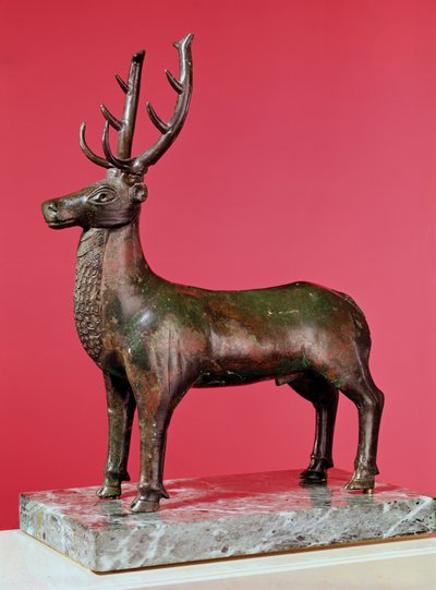 Hert (brons) door Gallo Roman